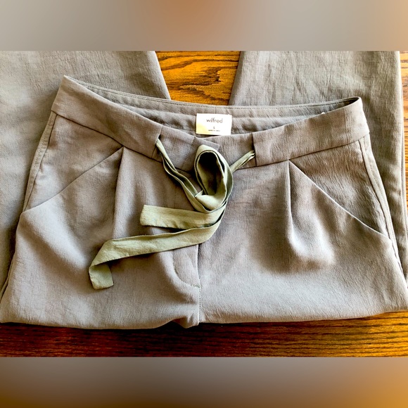 Olive green Wilfred 3/4 dress pants - Picture 2 of 3